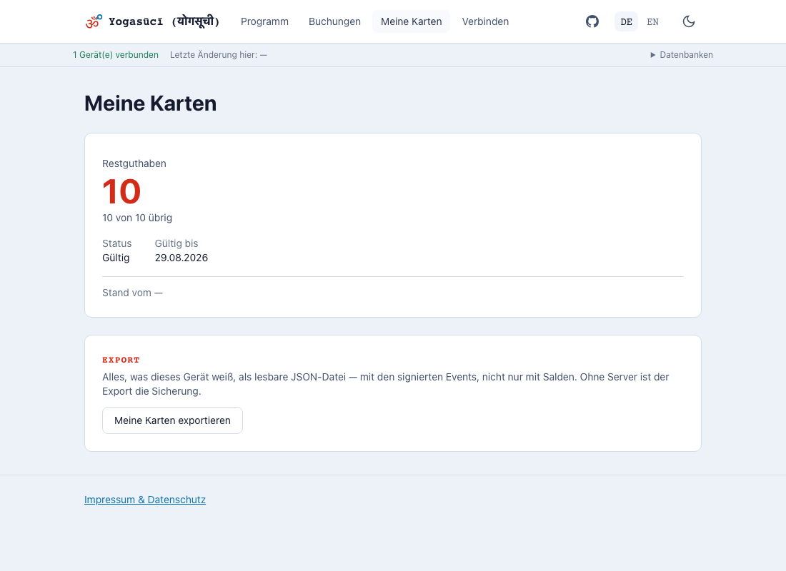Meine Karten