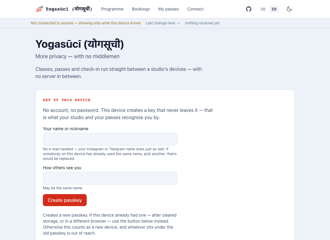 The front page