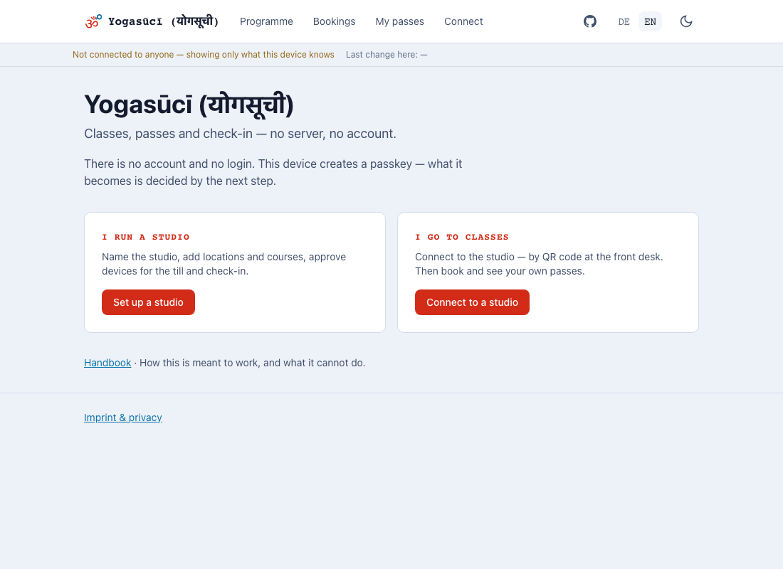 The front page